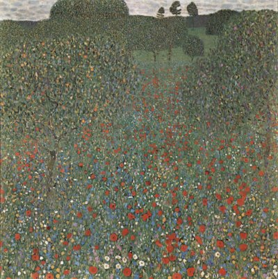 Campo di papaveri da Gustav Klimt